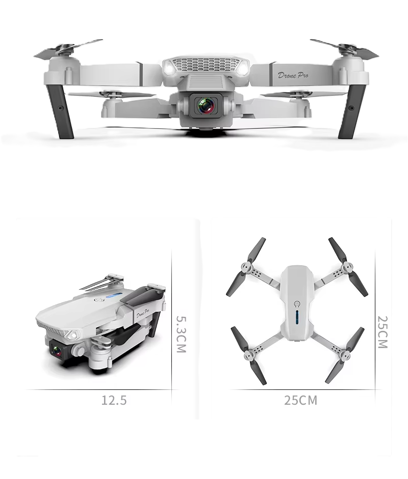 Mini Drone E88 4k Hd Camara 4 Ejes Plega