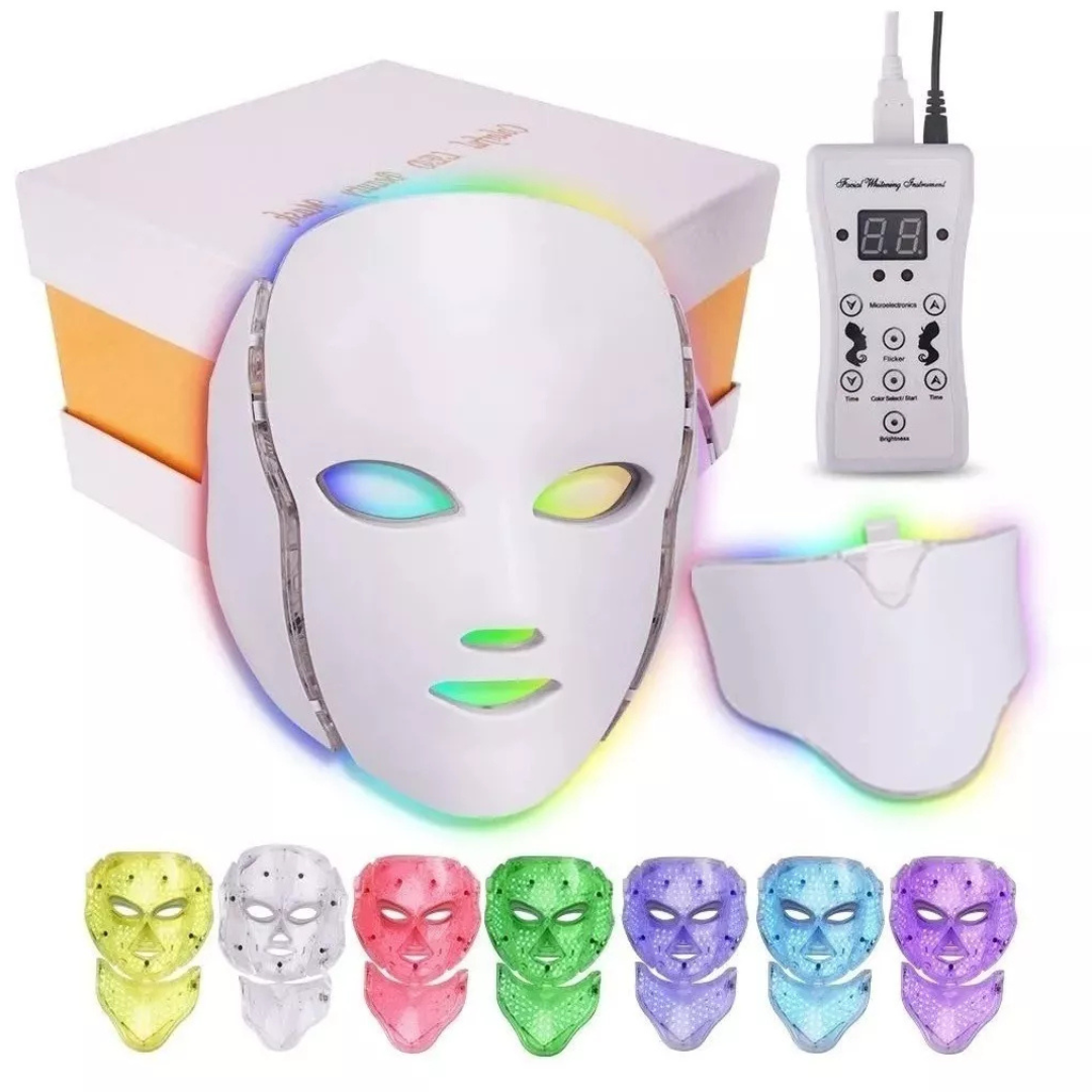 Máscara LED 7 Colores — El tratamiento facial que evita ir a la clínic ...
