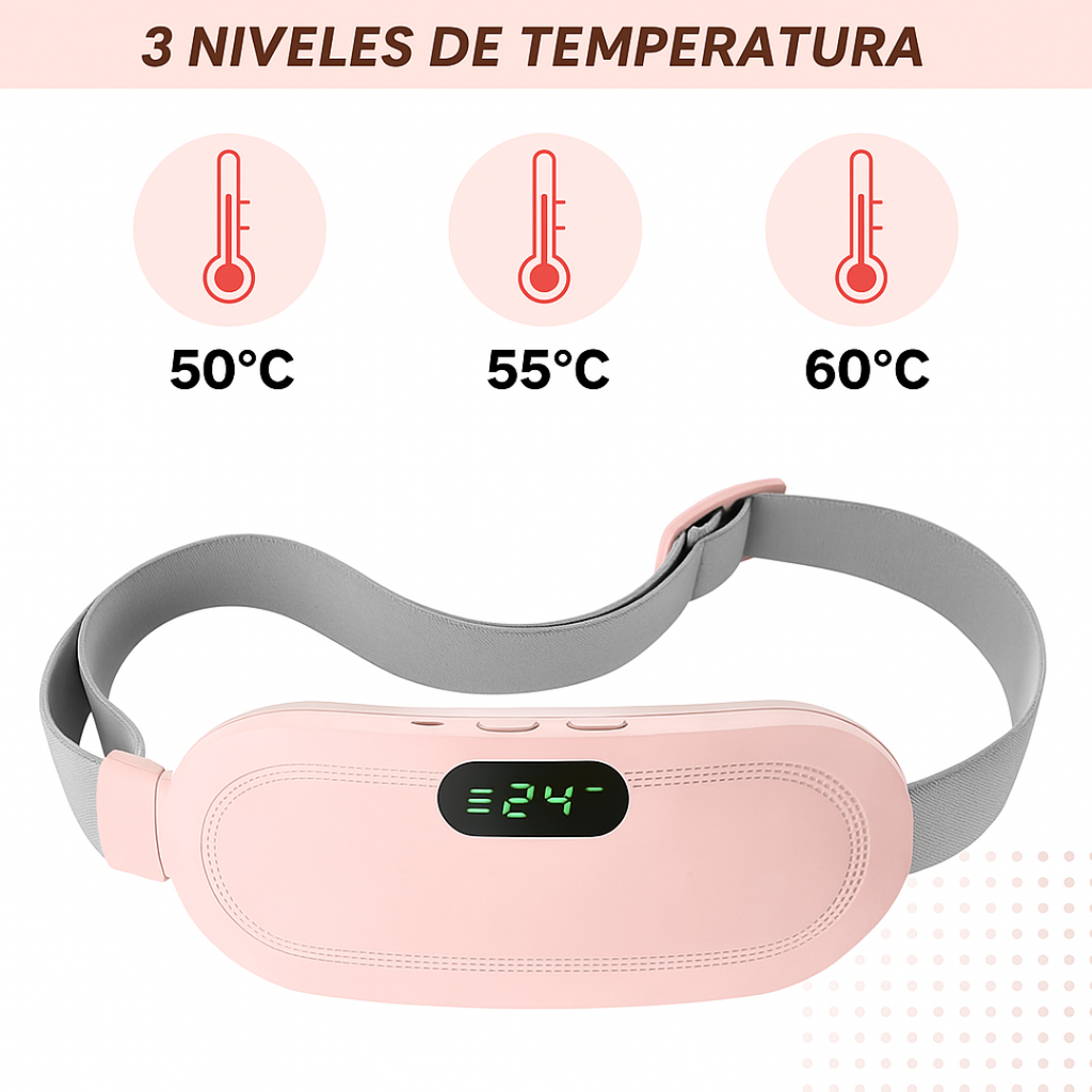 Cinturón Dolor Menstrual Termico Masajes
