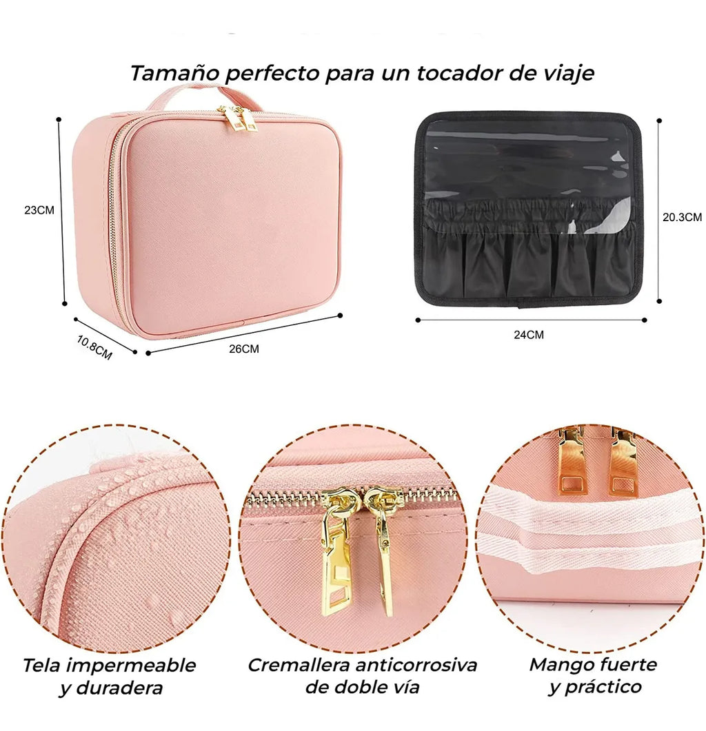 💄 Organizador de Maquillaje Premium con Espejo LED Integrado