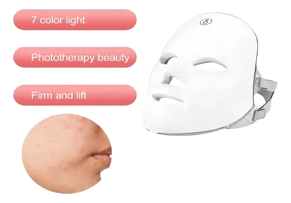 Máscara LED 7 Colores — El tratamiento facial que evita ir a la clínica estética 💡