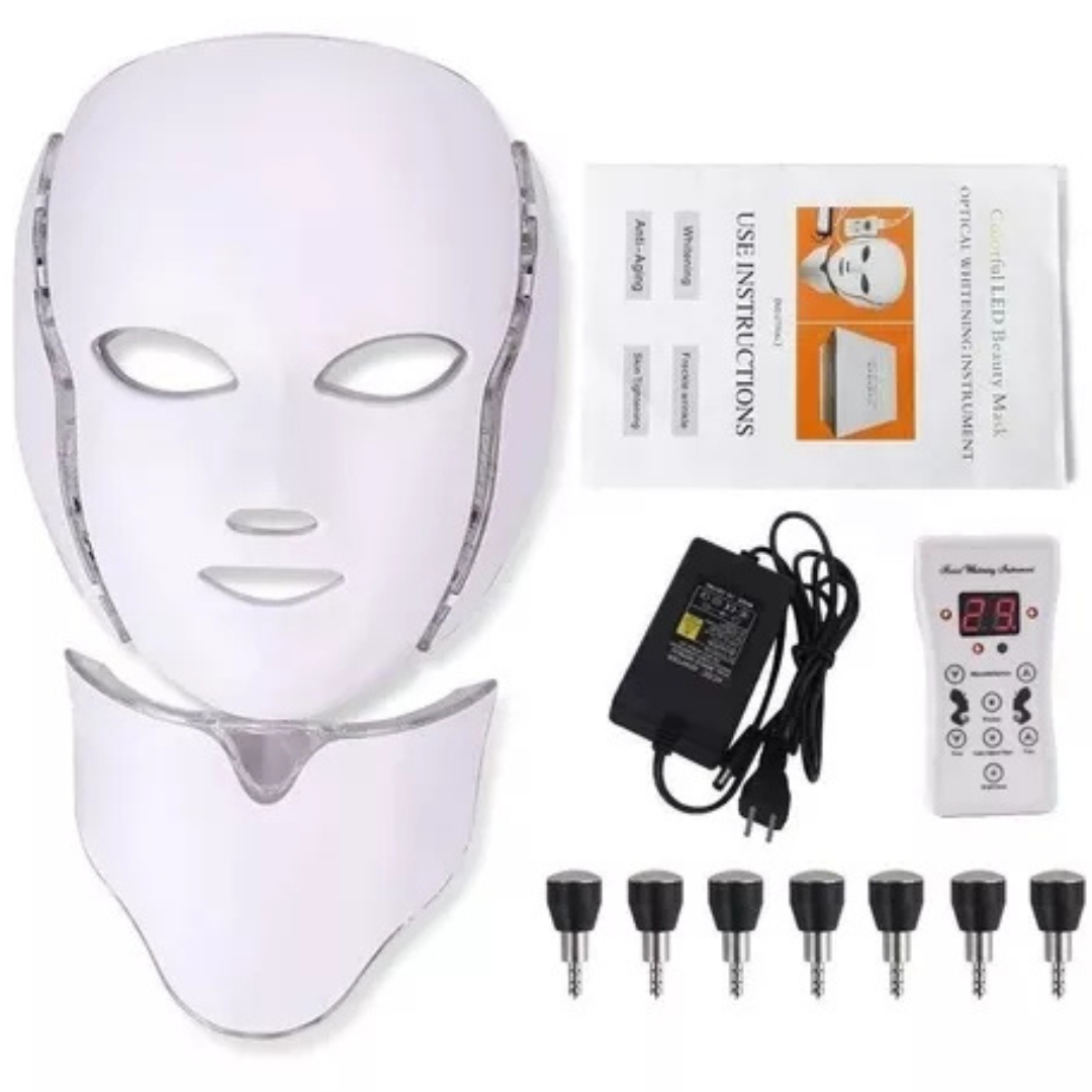 Máscara LED 7 Colores — El tratamiento facial que evita ir a la clínica estética 💡