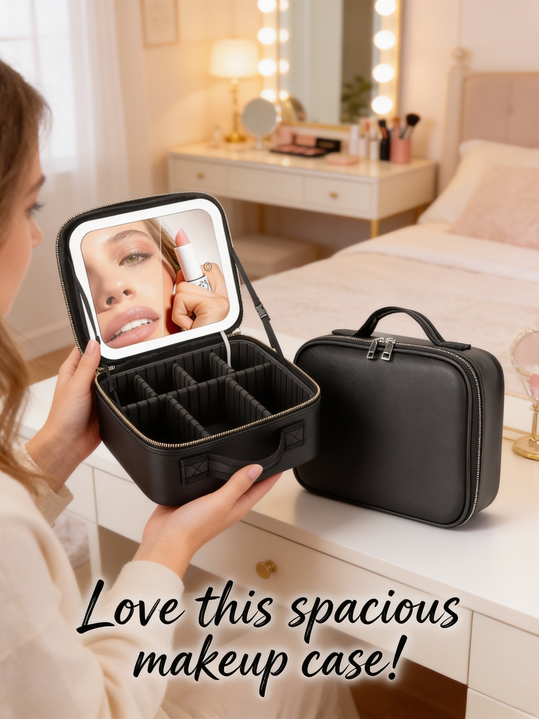 💄 Organizador de Maquillaje Premium con Espejo LED Integrado