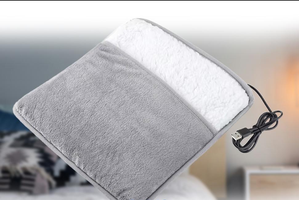 Calentador de pies ultrasuave con cable USB