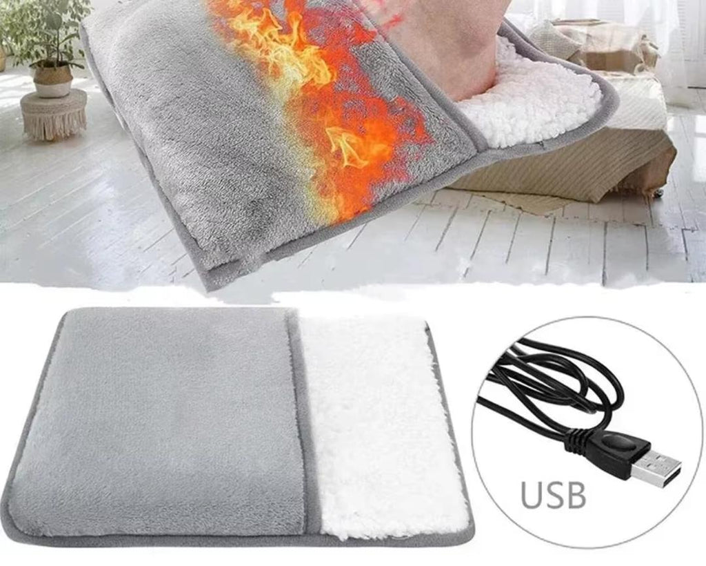 Calentador de pies ultrasuave con cable USB